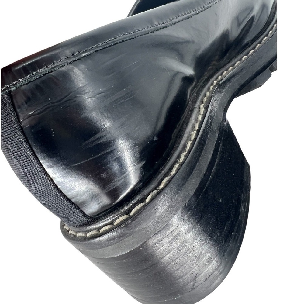 Rag & Bone Black Leather Penny Loafers with Contrast Stitching Size 40 - Picture 11 of 15